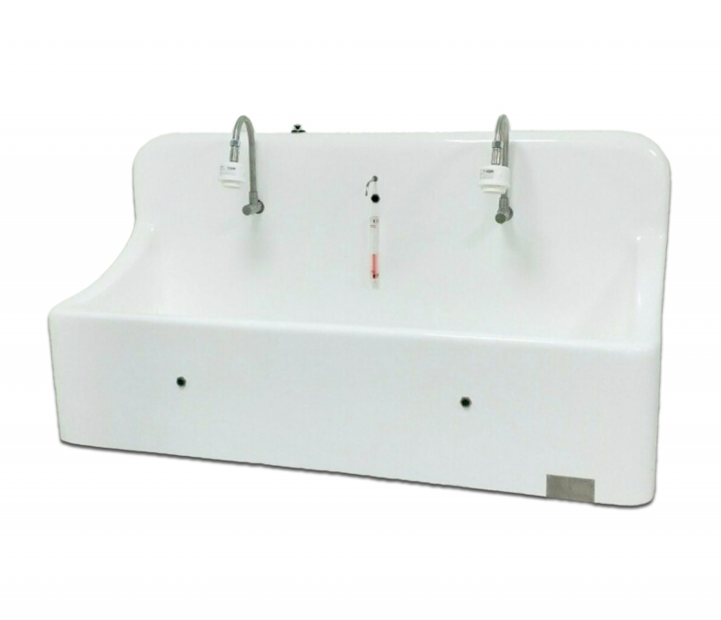 Bồn rửa tay vô trùng Composite 2 vòi treo tường